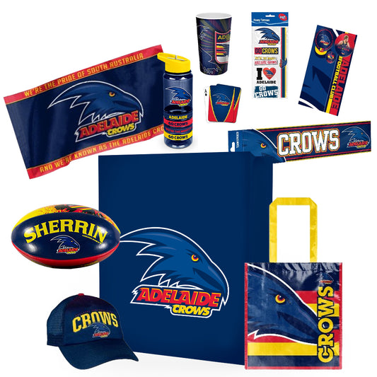 AFL Adelaide Crows Showbag with Sherrin Football