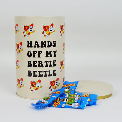 Bertie Beetle Christmas Tin - 30 Bertie Beetle Chocolates + Ribbon + Card