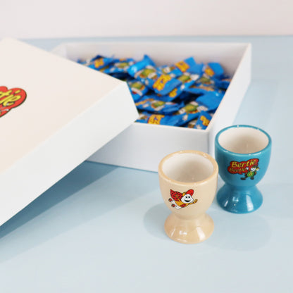 Bertie Beetle Bounty Box - 100 Bertie Beetle chocolates in a gift box with Ceramic Egg Cup Set
