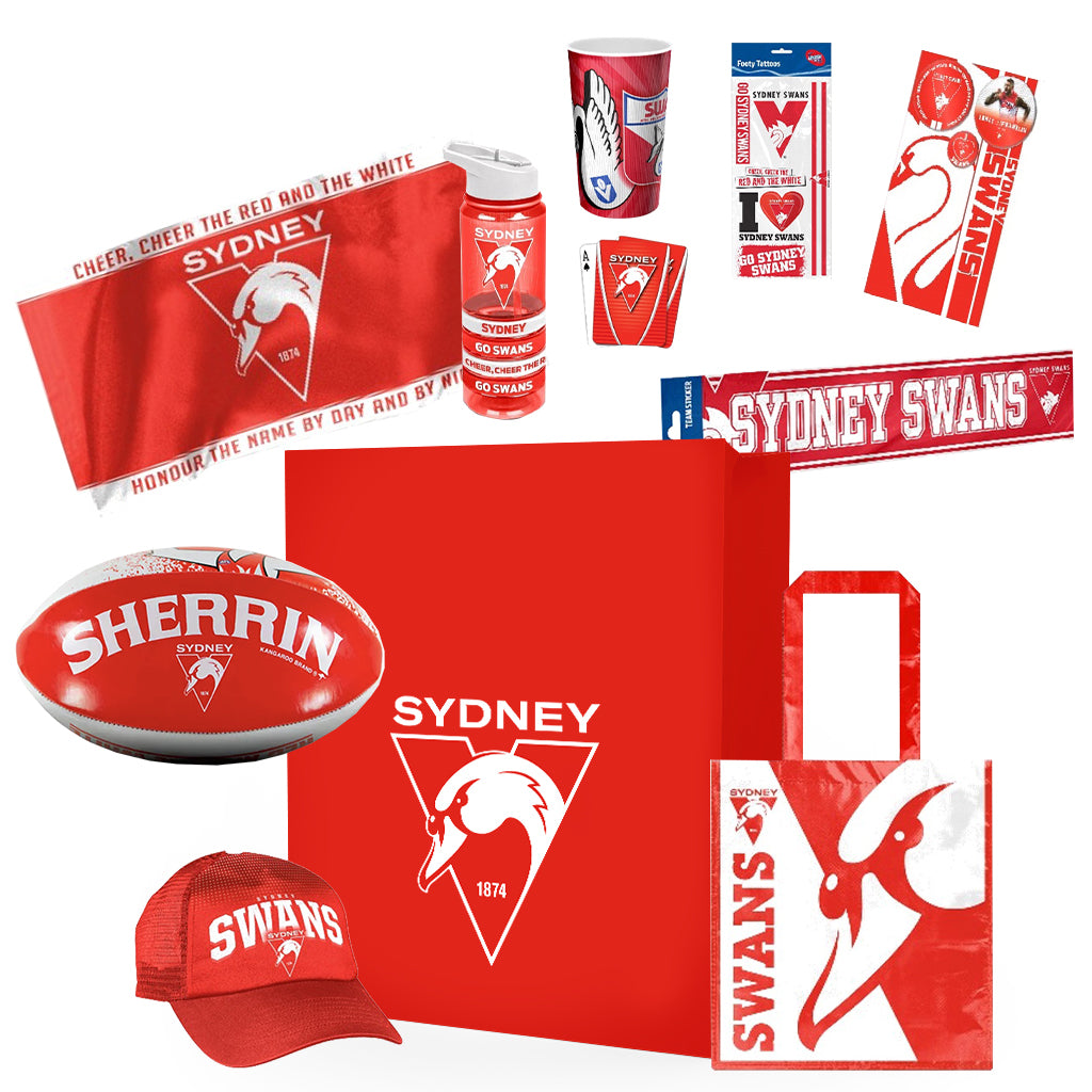 AFL Sydney Swans Showbag with Sherrin Football