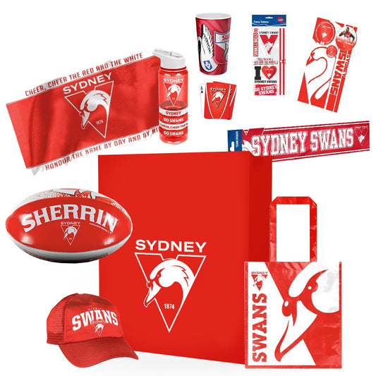 AFL Sydney Swans Showbag with Sherrin Football