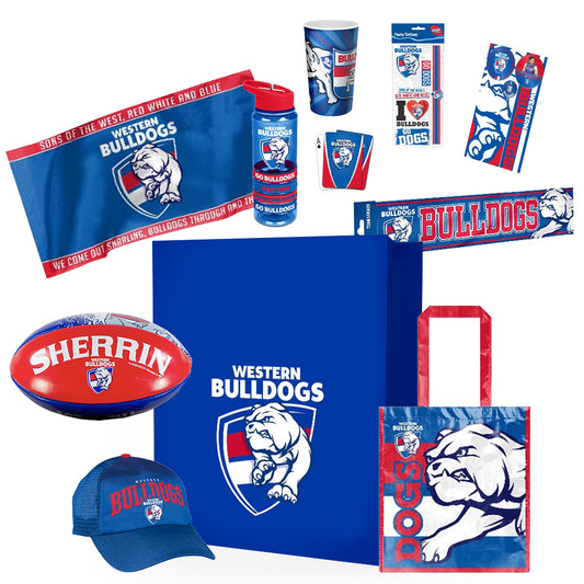 AFL Western Bulldogs Showbag with Sherrin Football