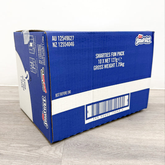 Smarties Funpack Carton | 127g / 10x Mini Smarties Bags