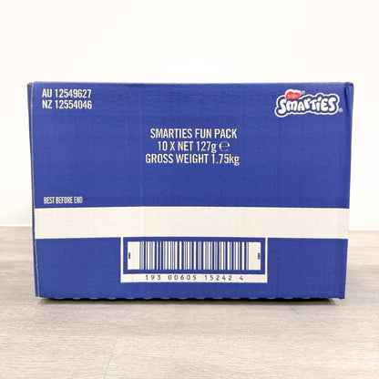 Smarties Funpack Carton | 127g / 10x Mini Smarties Bags