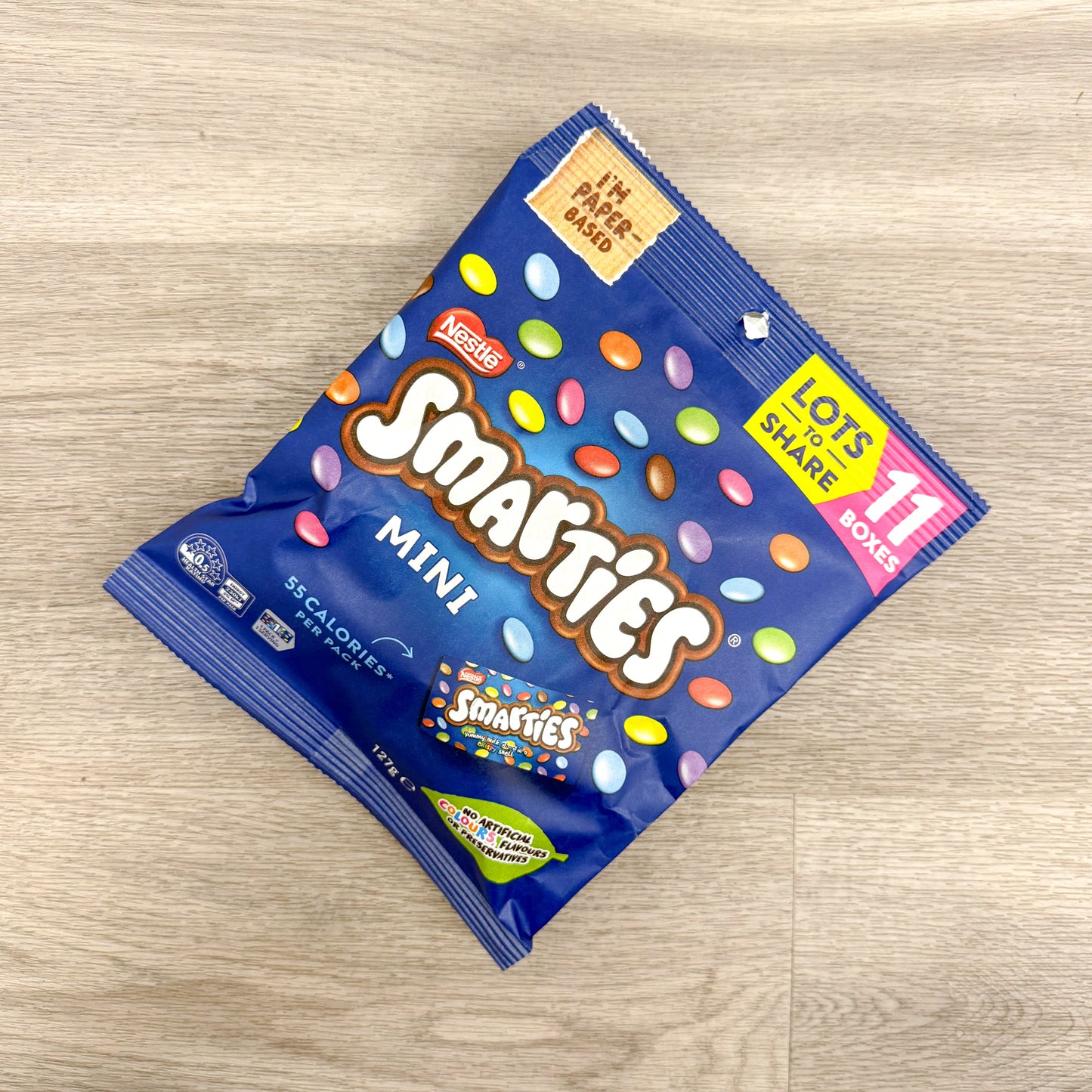 Smarties Funpack Carton | 127g / 10x Mini Smarties Bags