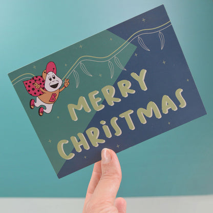 Bertie Beetle Christmas Tin - 30 Bertie Beetle Chocolates + Ribbon + Card