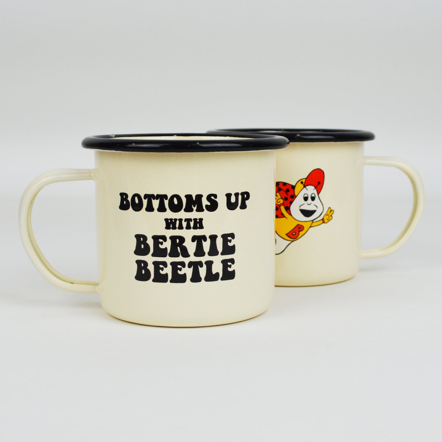 Bertie Beetle Retro Camping Mug Set